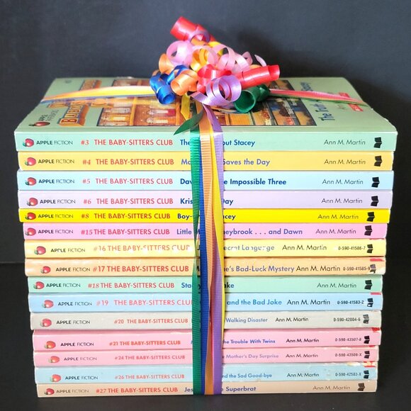 THE BABYSITTERS CLUB LOT OF 15 BOOKS VINTAGE SCHOLASTIC 1990s ANN M. MARTIN 1-27 - Picture 1 of 14